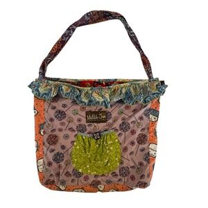 Matilda Jane Girls Halloween Trick or Treat Tote Bag Purse‎ Lollipops Floral
